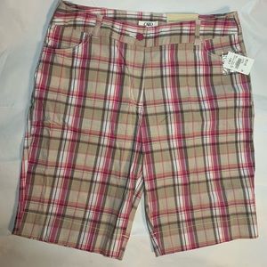 CATO Junior/Misses Sportswear Classic Below Natural Waist Shorts Size 14 Pink